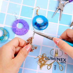 LUMINEX IMPEX <b>Long</b> <b>Nose</b> Stainless Steel Lightweight Jewelry Making Pliers for Jewelry Polishing with Smooth Work - Product Image 3