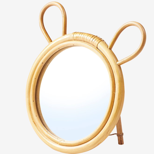 Wholesale Handwicker Natural Rattan <b>Tabletop</b> <b>Mirror</b> Adorable Decorative <b>Mirrors</b> for Girls made in Vietnam - Product Image 1
