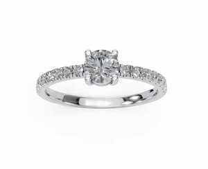 Élégante sélection d'or massif 9kt, 14kt, 18kt : options en jaune classique, rose moderne et blanc sophistiqué - Product Image 1