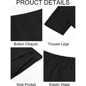 2025 hommes coton lin pantacourt taille élastique cordon fermeture éclair léger été plage Yoga pantalon-taille XL - Product Image 5