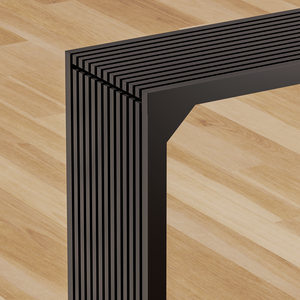 46\" Solid Wood <b>Narrow</b> <b>Console</b> <b>Table</b> in Black for Living Room or Foyer - Product Image 2