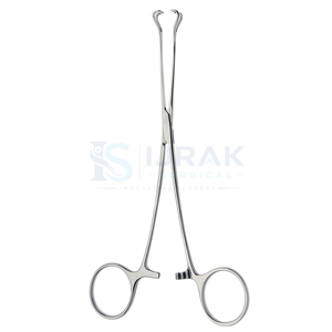 Pince à tissus Allis courbée en acier inoxydable, instrument médical manuel pour échantillons chirurgicaux - Product Image 3