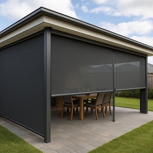 Persiana Enrollable Automática con Cierre Hermético y Resistente al Viento, Motorizada, para Balcón, Patio y Protección Contra la Intemperie en Exteriores - Product Image 2