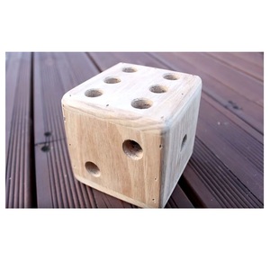 Pot à stylos en bois 3D artisanal de qualité supérieure, design unique en forme de dés, accessoires de bureau, décoration de bureau, cadeau en bois durable pour collègue - Product Image 6