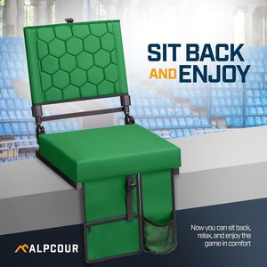 Siège de stade pliable et inclinable avec support dorsal pour gradins - Product Image 2