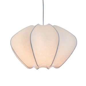 Lampe suspendue en tissu minimaliste nordique, style Wabi-Sabi, lustre en tissu tricoté, luminaire suspendu moderne sphérique pour salle à manger - Product Image 3