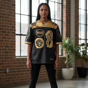 Maillot de football américain personnalisé sublimé, respirant, à séchage rapide, en mesh, uniforme d'équipe, logo OEM, vêtements de sport de haute qualité - Product Image 6