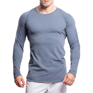 <b>Compression</b> Rash Guard <b>Shirts</b> for Men Fitness Wear Anti-Bacterial UV Protection Breathable Quick Dry Full Sleeve Eco-Friendly - Product Image 3
