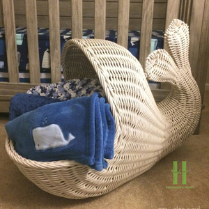 BEST WHOLESALE Eco-Friendly Rattan Dolphin Shape <b>Storage</b> <b>Basket</b> Handmade <b>Wicker</b> Decorative <b>Basket</b> for Kids Room Toy <b>Storage</b> - Product Image 6
