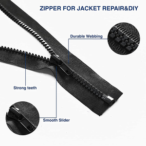 Fermetures éclair en spirale en plastique à extrémité ouverte personnalisées pour vestes, vêtements, articles vestimentaires – Durables, légères, séparables - Product Image 4