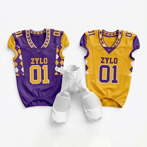 Uniformes de Fútbol Americano Juveniles Sublimados de Alta Calidad OEM 2026, Camisetas de Fútbol Americano - Product Image 1