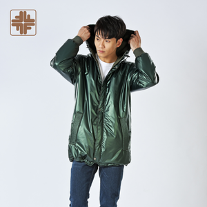 Vestes Streetwear pour hommes en fil de toile enduite hiver froid avec capuche - Product Image 1