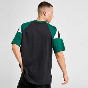 Camiseta de Manga Corta para Hombre, 100% Algodón, Corte Holgado, Estampada, Personalizada, Verde y Negra, Blanca, Casual, OEM, Secado Rápido, Transpirable - Product Image 2