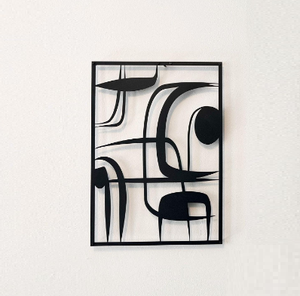 Décoration murale artisanale pour la maison, design classique contemporain, cadre métallique, salon, canapé, ornement mural minimaliste - Product Image 3