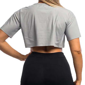 Blusa Corta Informal de Invierno para Mujer, de Alta Calidad, Transpirable, Ecológica, Antiarrugas, con Estampado de Hojas y Manga Corta - Product Image 5