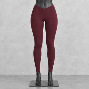 High Waist Breathable Thick Velour Solid Vintage Style Full Length <b>Pockets</b> Pants <b>Leggings</b> for Summer - Product Image 1