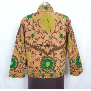 เสื้อแจ็คเก็ตปักลายวินเทจ A2ZCraftBazar สำหรับผู้หญิง เป็นมิตรกับสิ่งแวดล้อม แห้งเร็ว ระบายอากาศได้ดี ซับในผ้าฝ้าย แขนยาว คอจีน - Product Image 5