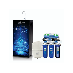 Purificador de Agua por Ósmosis Inversa Wellsys de 7 Etapas, Sistema de Filtro de Agua Potable de 100 GPD con Filtro Mineral Alcalino y Maifan - Product Image 1