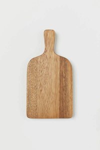Tabla de Cortar de Madera con Acabado Natural y Asa, Forma Rectangular, Bloque de Corte para Cocina - Product Image 4