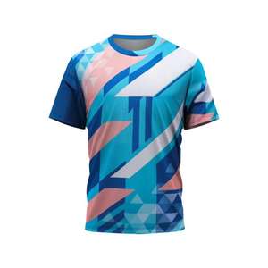 Camiseta Deportiva para Hombre, Ropa de Entrenamiento para Bádminton y Tenis de Mesa al Aire Libre, Camisetas Casuales de Cuello Redondo y Corte Holgado - Product Image 3