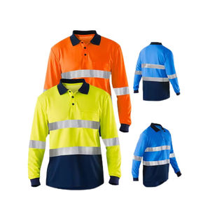 Camiseta de Seguridad Reflectante de Alta Visibilidad Fluorescente, Manga Corta, Ropa de Trabajo de Secado Rápido, Camisetas para Trabajo de Construcción - Product Image 3