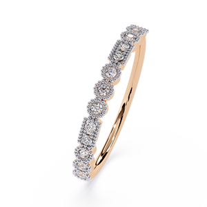 Modern Round Brilliant Lab Grown Diamond 10K Gold IGI Certified <b>Ring</b> for Women with Sleek Contemporary Design - Product Image 1