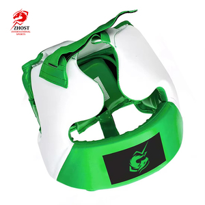 Protector de Cabeza para Boxeo ZHOST, Verde y Blanco, PU Ajustable, Ecológico, Doble Capa, Equipo de Protección para Adultos, Uso Deportivo Profesional - Product Image 6