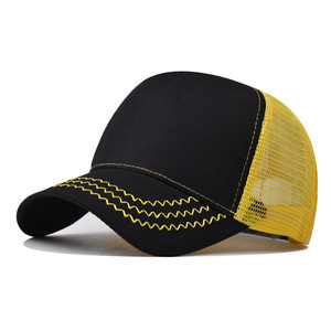 Plain Unisex 5 Panel Curved Diy Mesh Trucker Cap - Product Image 2