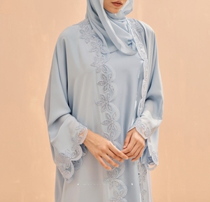 New Hot sale Kaftan Abaya Handmade Turkish Floor Length Long Sleeve Soft Breathable Fabric Loose Fit Casual Party Wear - Product Image 5