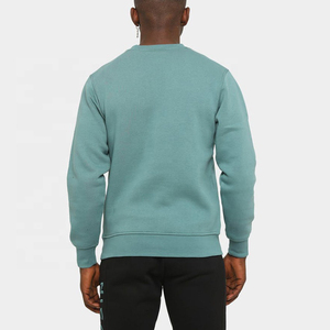 Men's Grey Crew Neck <b>Raglan</b> Sleeve Sweatshirt Regular Fit Casual Pullover French Terry Knitted 100% Cotton Autumn Wear - Product Image 5