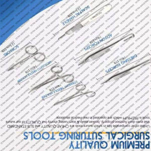 Kit de Sutura Quirúrgica Básico Profesional, Kit de Práctica de Sutura Médica, Kit de Práctica de Sutura de Acero Inoxidable Alemán - Product Image 5