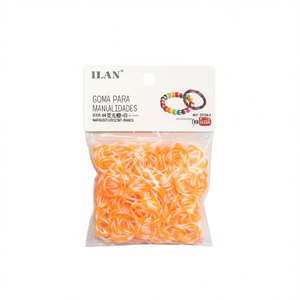 Goma para Manualidades, 300 Piezas, Naranjas Fluorescentes, Blanco, Ref221366 - Product Image 2