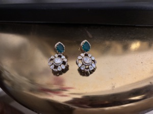 Flower Stud <b>Earrings</b> 18K Gold Plated Silver Luxury Women's Party Wear Everyday <b>Fine</b> Gift - Product Image 6