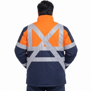 Ropa de Seguridad Industrial para Exteriores, Chaqueta de Seguridad OEM con Tiras Reflectantes, Chaqueta de Trabajo de Tela Resistente y Ajuste Cómodo - Product Image 2