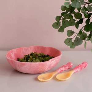 Handmade Resin Irregular Shape Bowls <b>Set</b> Multicolor Decorative Home Decoration Craft Artisan Made - Product Image 3