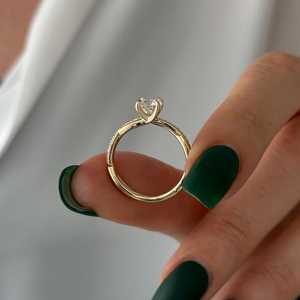 แหวนเพชรเพาะเลี้ยง 1 กะรัต E VVS2 สำหรับหมั้น แหวนทองคำขาว 14k ลายถัก สำหรับขอแต่งงาน ได้รับการรับรองจาก IGI - Product Image 5