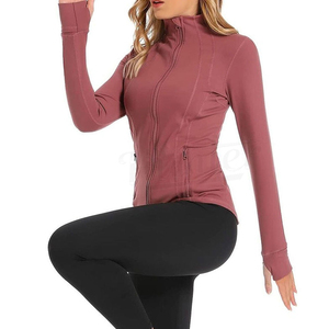 Custom Logo Gym Wear Long Sleeve Women <b>Yoga</b> Fitness Gym <b>Jacket</b> High Quality Workout Training Activewear <b>Yoga</b> <b>Jacket</b> Custom - Product Image 2