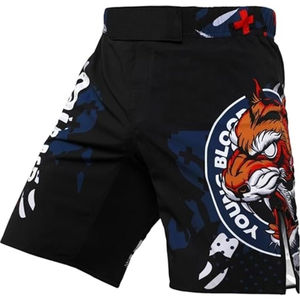 Pantalones Cortos de MMA con Impresión Personalizada, Pantalones Cortos de Boxeo para Hombre, Ropa Deportiva de Satén para Gimnasio y Artes Marciales, Ropa Deportiva de Marca Personalizada para Adultos, Servicio OEM - Product Image 2
