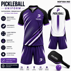 Fabricant d'uniformes de pickleball personnalisés OEM ODM, maillots et shorts de pickleball par sublimation, vente en gros de vêtements de sport d'équipe, marque privée F - Product Image 4