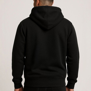 Sweat-shirt à capuche pour homme avec motif d'ange tatoué, en coton noir, en molleton français, streetwear, fabricant de vêtements - Product Image 2