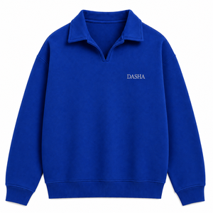 Sweat-shirt de sport personnalisé à col ras du cou et manches longues en coton 100% épais, avec logo personnalisé - Product Image 5