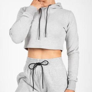 Sweat à capuche court gris pour homme, pull en polaire 100% coton, impression numérique, manches longues, décontracté, automne-hiver - Product Image 1