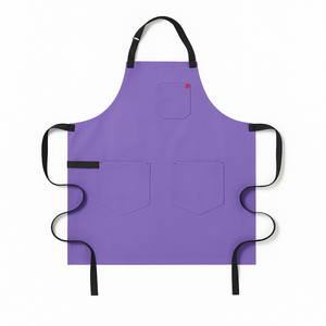 Hot Selling Wholesale Leather Canvas Barber <b>Apron</b> Crossback Salon <b>Apron</b> with Pockets - Product Image 3