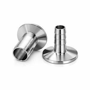 Conector de manguera de vacío de acero inoxidable, accesorios para tuberías de aire de baja presión, junta de goma KF16-50, abrazadera 16, mandril 25, brida 40 - Product Image 2