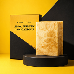 Jabón Facial de Belleza con Limón, Cúrcuma y Ácido Kójico para Limpieza Diaria y Apariencia Fresca, Fabricante OEM al por Mayor - Product Image 4