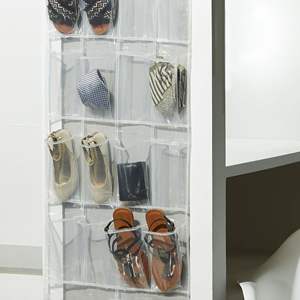 26-Pocket Clear PEVA <b>Hanging</b> <b>Shoe</b> <b>Organizer</b> 2 Pack - Product Image 5