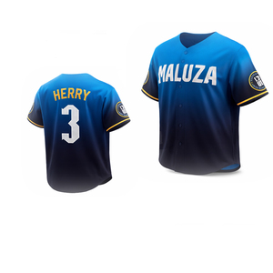 Camiseta de Béisbol Sublimada Personalizada, Uniforme de Equipo MALUZA, Ropa Deportiva Transpirable de Poliéster, OEM ODM, Manga Corta, Protección UV - Product Image 5