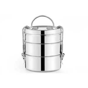 Lonchera Térmica de Acero Inoxidable de 3 Niveles, Portátil, Hermética, Apilable, Contenedor de Alimentos, Bento Box - Product Image 2