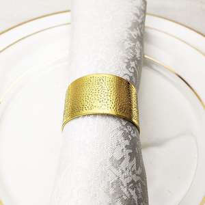 Anneaux de serviette décoratifs de haute qualité pour serviettes en tissu, idéaux pour les hôtels, les restaurants et la maison - Product Image 3