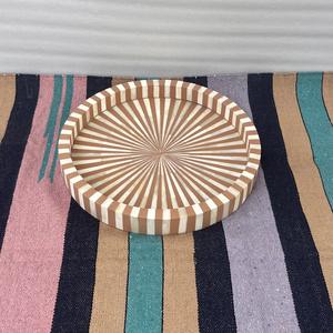 Plateau Feng Shui de Luxe Fait Main Écologique avec Incrustations en Os – Design Décoratif Élégant, Qualité Supérieure pour la Maison et la Cuisine (Idéal pour Servir) - Product Image 1